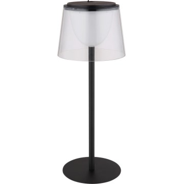 Globo - LED Prigušiva dodirna vanjska stolna lampa LED/1,8W/5V IP44 1800 mAh crna/prozirna