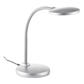 Globo - LED Prigušiva fleksibilna dodirna stolna lampa LED/4,6W/230V srebrna