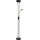 Globo - LED Prigušiva podna lampa LED/20W/230V + LED/5,5W 3000K crna/zlatna