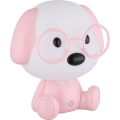Globo - LED Prigušiva punjiva dječja noćna lampica LED/1W/5V 500 mAh ružičasta