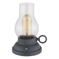 Globo - LED Prigušiva punjiva dodirna stolna lampa LED/1W/3,7V 1200 mAh antracit