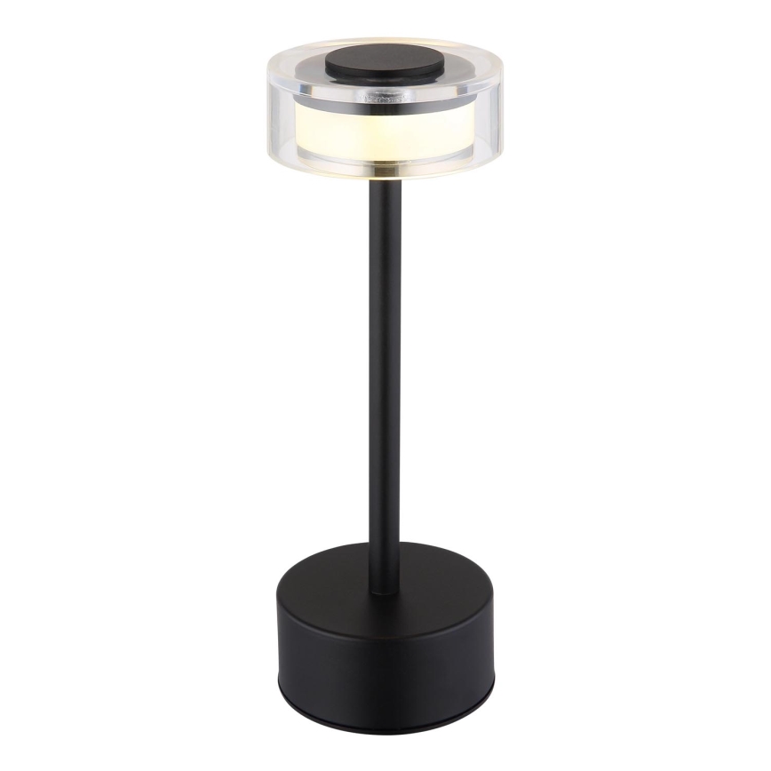 Globo - LED Prigušiva punjiva dodirna stolna lampa LED/2,5W/3,7V 2700/4000/6500K 1800mAh crna