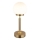 Globo - LED Prigušiva punjiva dodirna stolna lampa LED/2,5W/5V 1800mAh 2700/4000/6500K mesing