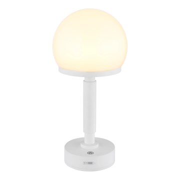 Globo - LED Prigušiva punjiva dodirna stolna lampa LED/2,5W/5V 1800mAh 2800K bijela