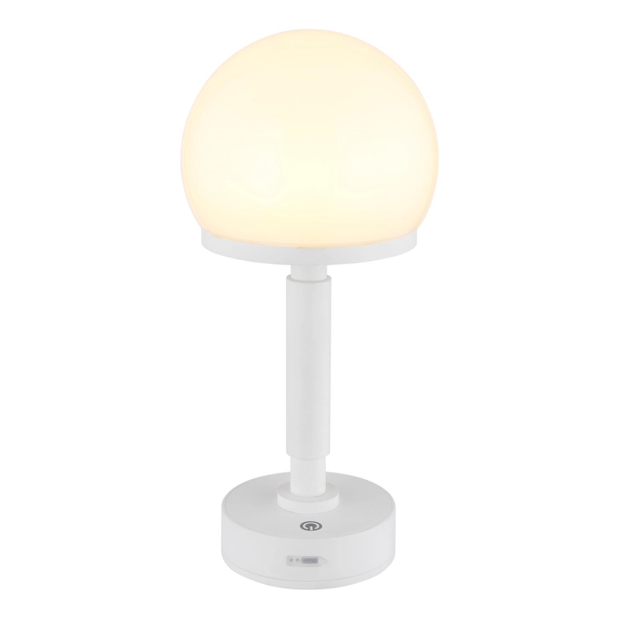 Globo - LED Prigušiva punjiva dodirna stolna lampa LED/2,5W/5V 1800mAh 2800K bijela