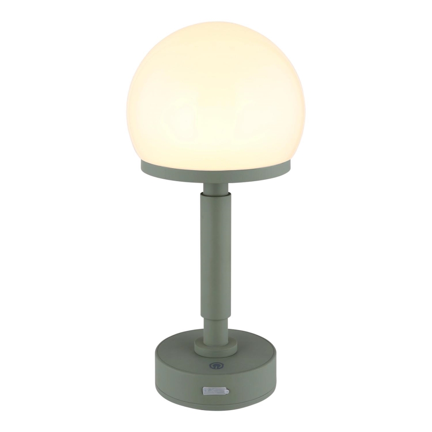 Globo - LED Prigušiva punjiva dodirna stolna lampa LED/2,5W/5V 1800mAh 2800K zelena