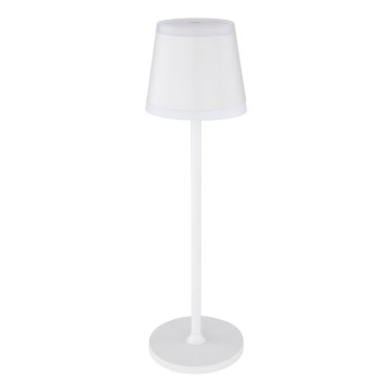 Globo - LED Prigušiva punjiva dodirna stolna lampa LED/4,6W/230V 1800 mAh USB IP54 bijela