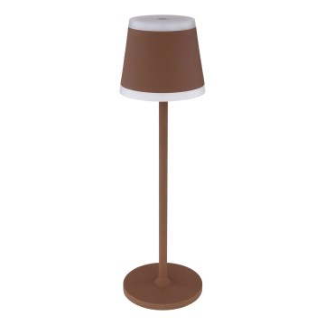 Globo - LED Prigušiva punjiva dodirna stolna lampa LED/4,6W/3,7V 3000K 1800mAh smeđa IP54