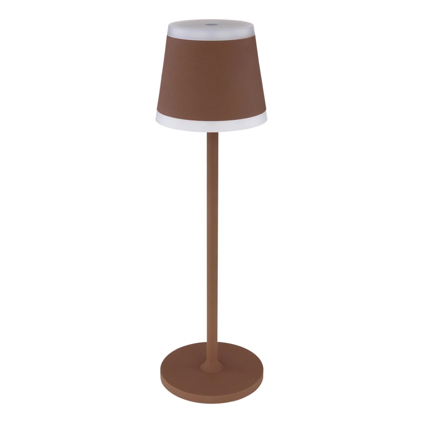 Globo - LED Prigušiva punjiva dodirna stolna lampa LED/4,6W/3,7V 3000K 1800mAh smeđa IP54