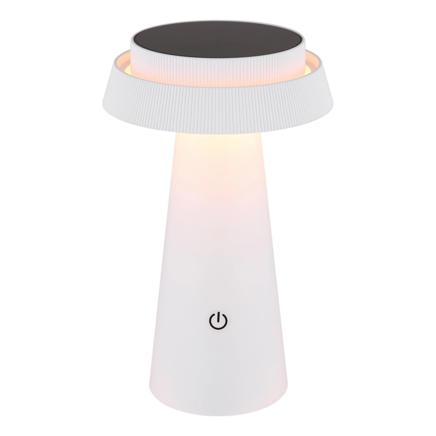 Globo - LED Prigušiva solarna dodirna lampa LED/4W/3,7W IP54 bijela