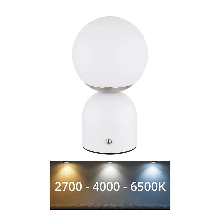 Globo - LED Prigušiva stolna lampa na dodir LED/2,5W/3,7V 2700/4000/6500K 1800 mAh USB bijela