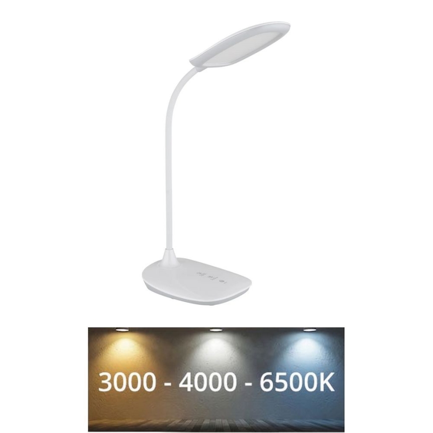 Globo - LED Prigušiva stolna lampa na dodir LED/9W/230V 3000K/4000K/6500K CRI 90 bijela