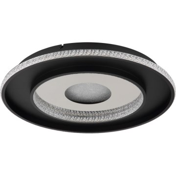 Globo - LED Prigušiva stropna svjetiljka LED/30W/230V 2700-6500K pr. 52,5 cm crna + daljinski upravljač
