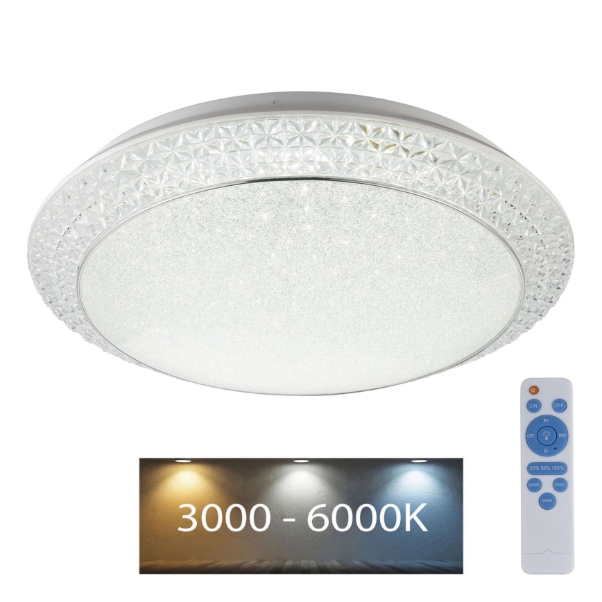 Globo - LED Prigušiva stropna svjetiljka LED/40W/230V 3000-6000K + daljinski upravljač