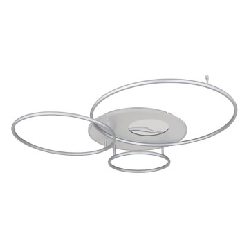 Globo - LED Prigušiva stropna svjetiljka LED/70W/230V 2700-6500K mat krom + daljinski upravljač