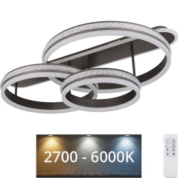 Globo - LED Prigušiva stropna svjetiljka LED/75W/230V 2700K-6000K + daljinski upravljač