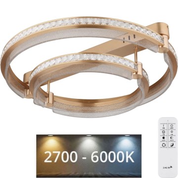 Globo - LED Prigušiva stropna svjetiljka LED/78W/230V 2700K-6000K + daljinski upravljač