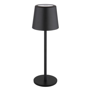 Globo - LED Prigušiva vanjska dodirna stolna lampa LED/2W/5V 3000/4000/6000K 2200 mAh IP44 crna