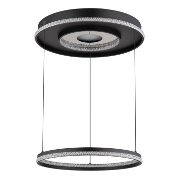 Globo - LED prigušivački luster na užetu LED/54W/230V 2700-6500K promjer 60 cm crna + daljinski upravljač