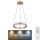 Globo - LED Prigušivi kristalni luster na sajli LED/36W/230V 2700K-6000K + daljinski upravljač