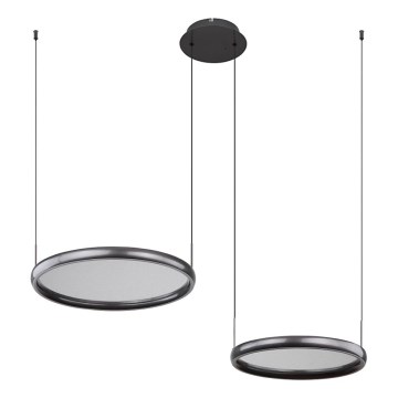 Globo - LED Prigušivi luster na sajli LED/50W/230V 2700-6000K crna + daljinski upravljač