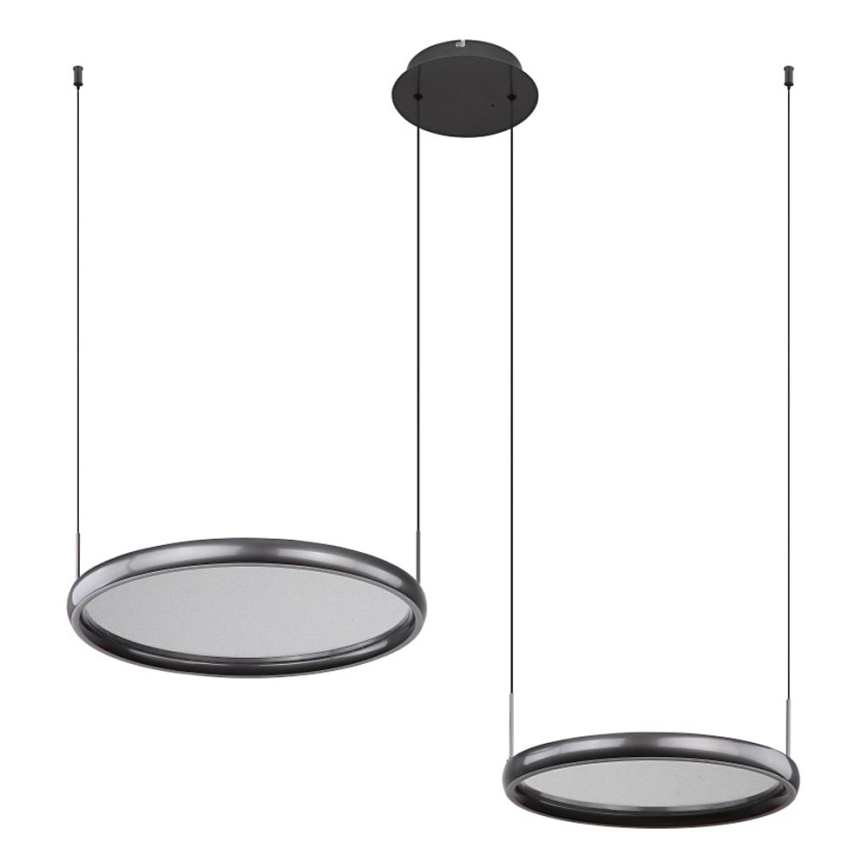 Globo - LED Prigušivi luster na sajli LED/50W/230V 2700-6000K crna + daljinski upravljač