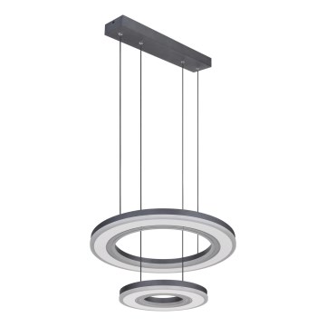 Globo - LED Prigušivi luster na sajli LED/50W/230V 2700-6000K pr. 50 cm crna + daljinski upravljač
