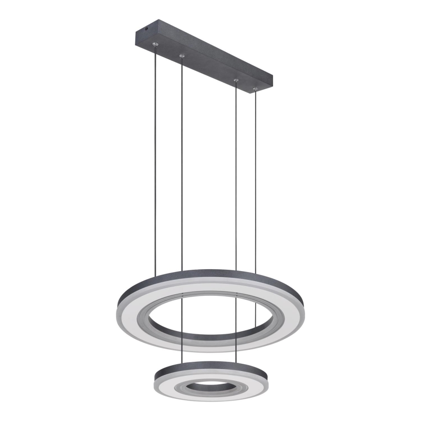 Globo - LED Prigušivi luster na sajli LED/50W/230V 2700-6000K pr. 50 cm crna + daljinski upravljač