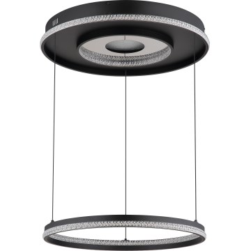 Globo - LED Prigušivi luster na sajli LED/54W/230V 2700-6500K pr. 60 cm crna + daljinski upravljač