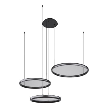 Globo - LED Prigušivi luster na sajli LED/55W/230V 2700-6000K crna + daljinski upravljač