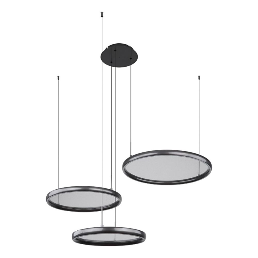 Globo - LED Prigušivi luster na sajli LED/55W/230V 2700-6000K crna + daljinski upravljač
