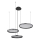 Globo - LED Prigušivi luster na sajli LED/55W/230V 2700-6000K crna + daljinski upravljač
