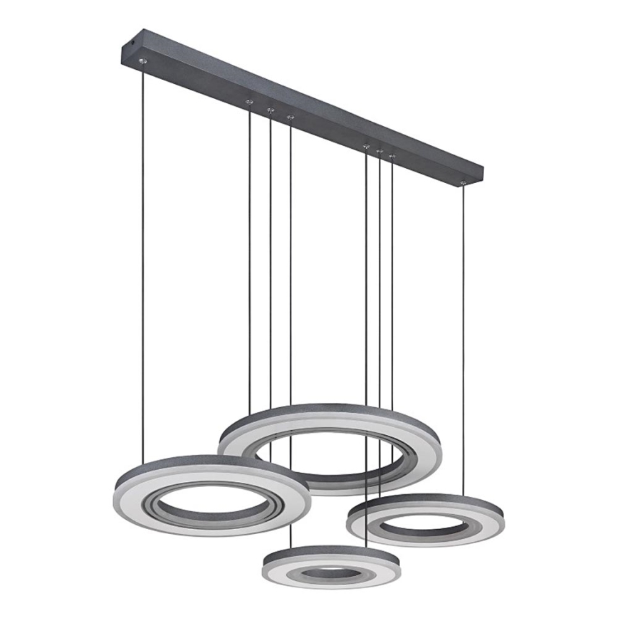 Globo - LED Prigušivi luster na sajli LED/80W/230V 2700-6000K crna + daljinski upravljač