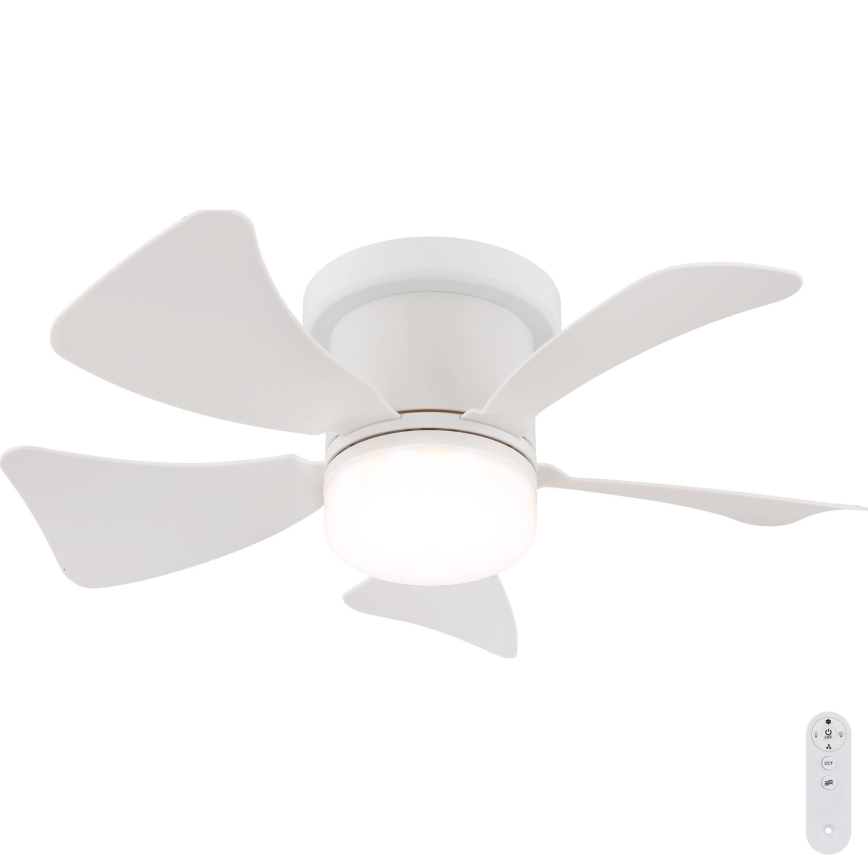 Globo - LED Prigušivi stropni ventilator LED/10W/230V 3000-6500K bijela + daljinski upravljač