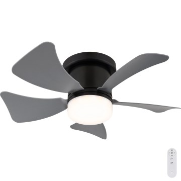 Globo - LED Prigušivi stropni ventilator LED/10W/230V 3000-6500K siva + daljinski upravljač