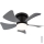 Globo - LED Prigušivi stropni ventilator LED/10W/230V 3000-6500K siva + daljinski upravljač