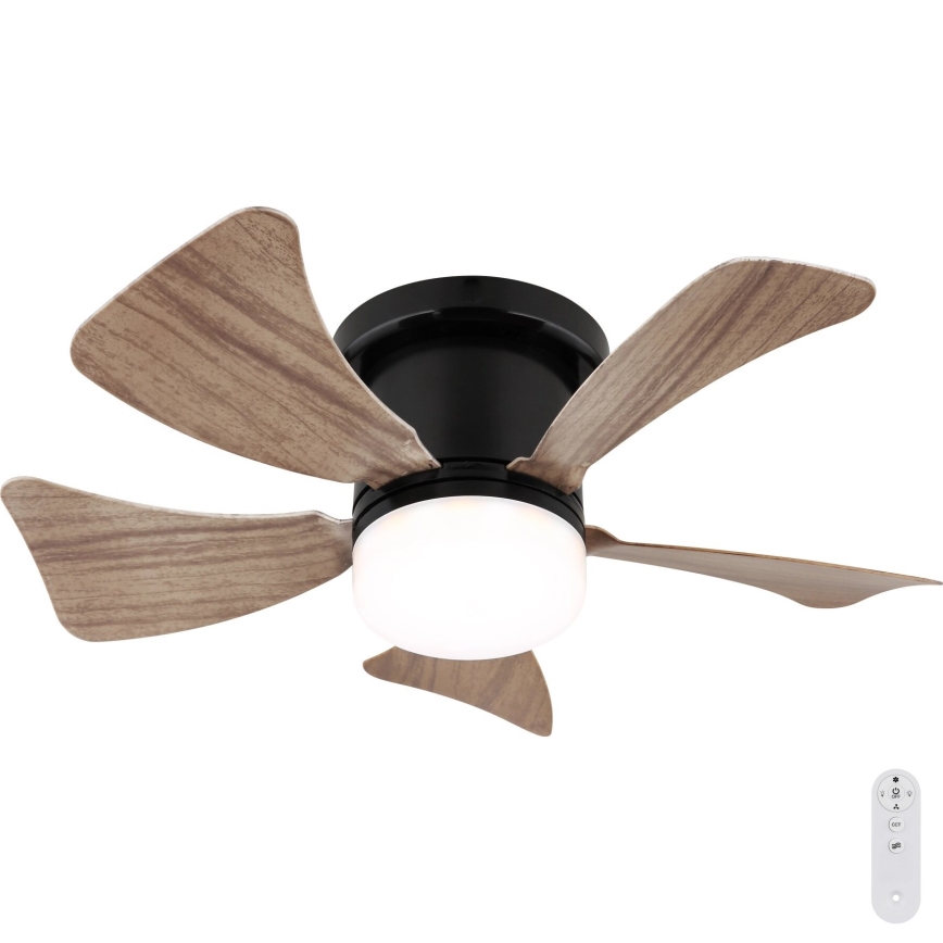 Globo - LED Prigušivi stropni ventilator LED/10W/230V 3000-6500K smeđa + daljinski upravljač