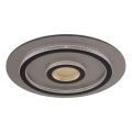 Globo - LED prigušivo stropno svjetlo LED/40W/230V 3000–6500K Ø 45 cm crne boje + daljinski upravljač