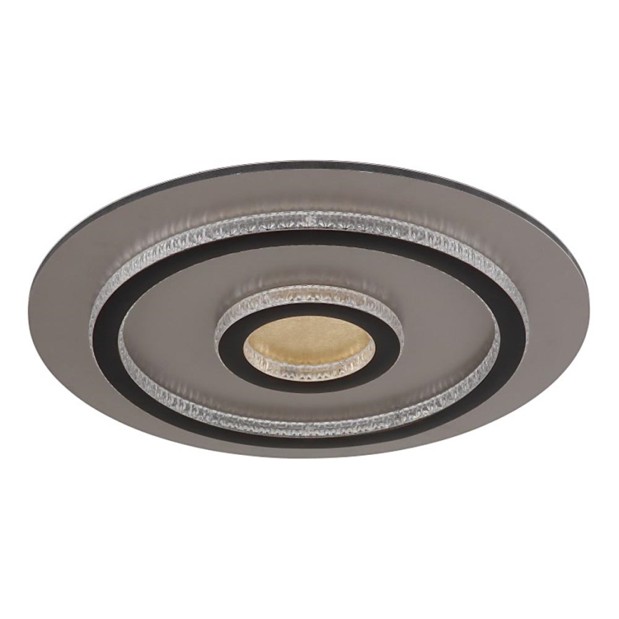 Globo - LED prigušivo stropno svjetlo LED/40W/230V 3000–6500K Ø 45 cm crne boje + daljinski upravljač