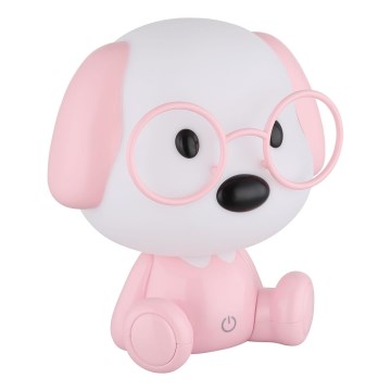 Globo - LED punjiva dječja noćna lampa s mogućnošću prigušivanja svjetla LED/1W/5V 500 mAh ružičasta
