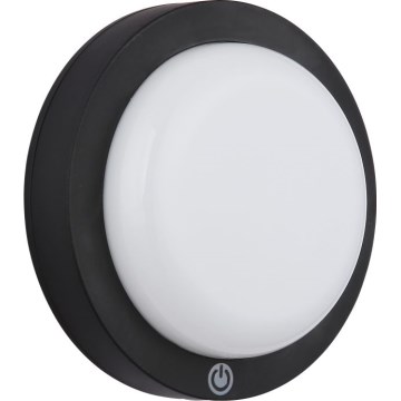 Globo - LED Punjiva dodirna zidna svjetiljka LED/1,2W/3,7V pr. 15 cm 1800 mAh crna