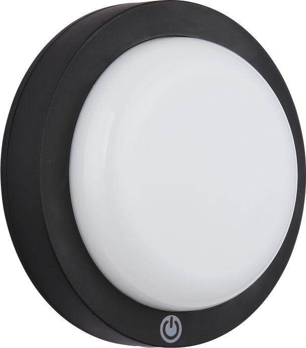 Globo - LED Punjiva dodirna zidna svjetiljka LED/1,2W/3,7V pr. 15 cm 1800 mAh crna
