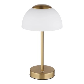 Globo - LED punjiva stolna lampa s prigušivanjem LED/2,5W/5V 1800mAh 2700K/4000K/6500K mesing