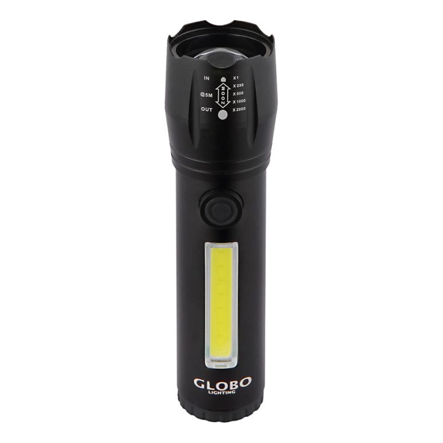 Globo - LED punjiva svjetiljka LED/3W/5V + COB/3W 5500K 1200 mAh