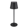 Globo - LED punjiva vanjska stolna lampa 3v1, prigušiva s dodirnim upravljanjem, LED/3W/5V 3000/4000/5000K IP54 1800 mAh crna