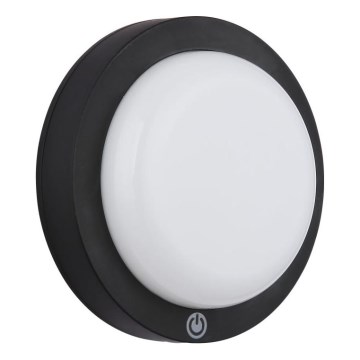 Globo - LED punjiva zidna svjetiljka na dodir LED/1,2W/3,7V promjer 15 cm 1800 mAh crna