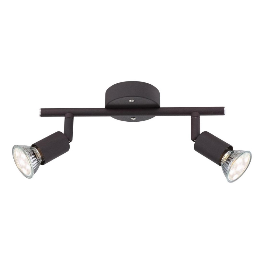 Globo - LED Reflektorska svjetiljka 2xGU10/3W/230V crna