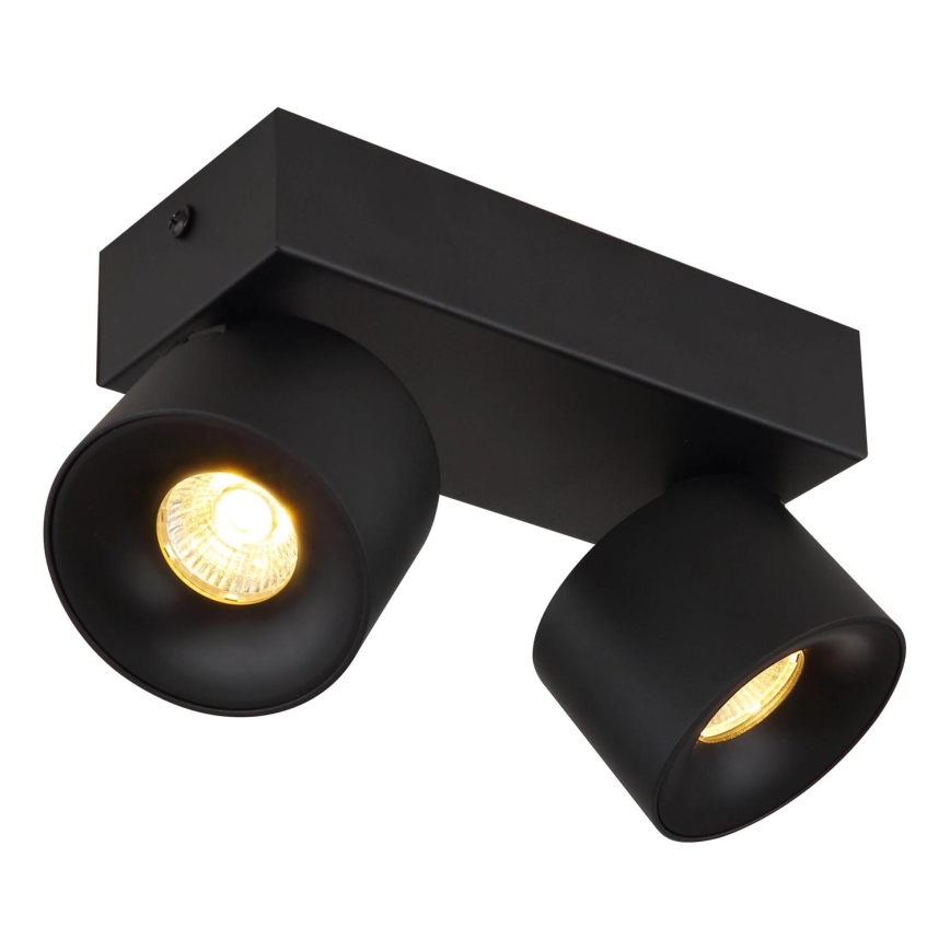 Globo - LED Reflektorska svjetiljka 2xLED/6W/230V crna