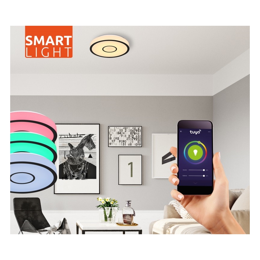 Globo- LED RGB kupaonsko svjetlo s prigušivanjem LED/30W/230V IP44 Wi-Fi Tuya + daljinski upravljač