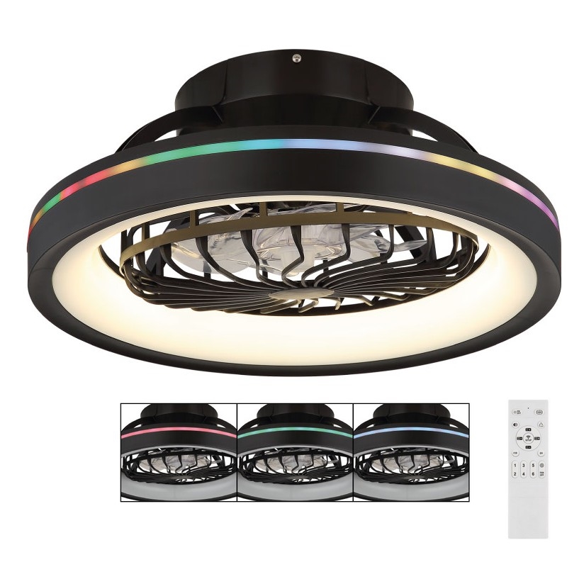 Globo - LED RGB Prigušivi stropni ventilator LED/40W/230V 2700-6500K + daljinski upravljač